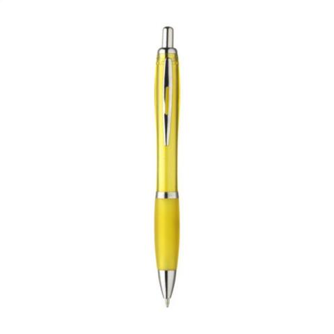 Billig plastpen med logotryk,