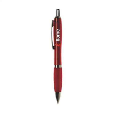Billig plastpen med logotryk,