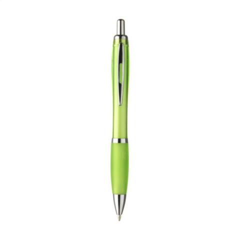 Billig plastpen med logotryk,