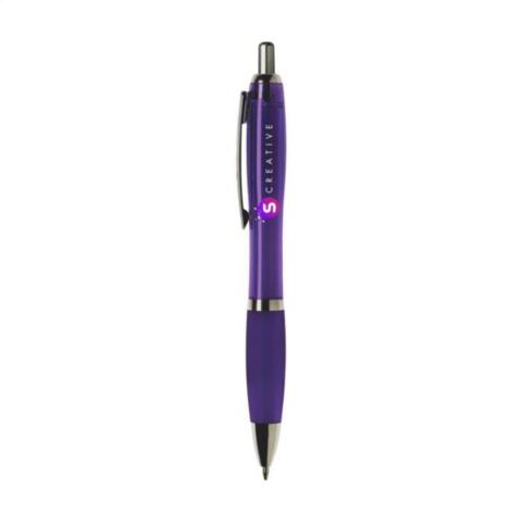 Billig plastpen med logotryk,
