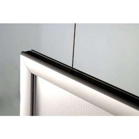 LED Ramme, dobbeltsidet, horisontal, A0 - 84,1 x 118,9 cm