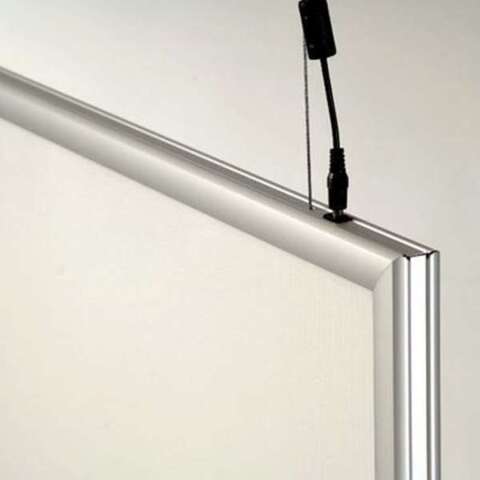LED Ramme, dobbeltsidet, horisontal, A0 - 84,1 x 118,9 cm