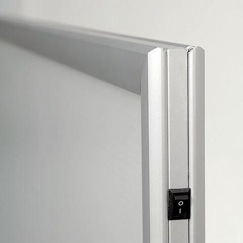 LED Ramme, dobbeltsidet, horisontal, A1 - 59,4 x 84,1 cm