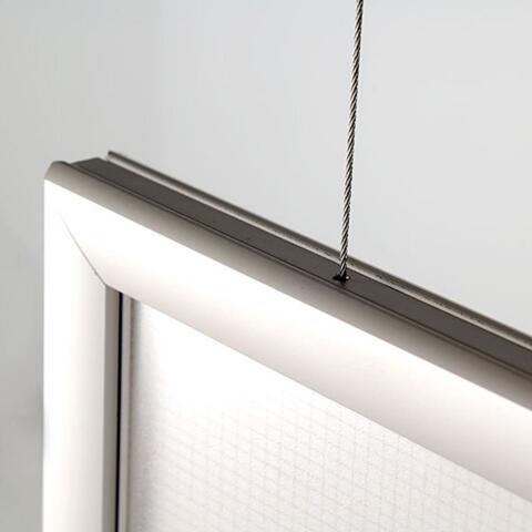 LED Ramme, dobbeltsidet, horisontal, A1 - 59,4 x 84,1 cm