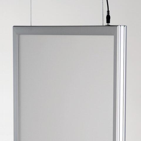 LED Ramme, dobbeltsidet, horisontal, B2 - 50 x 70 cm