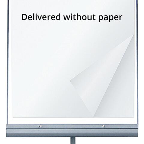 Flipover tavle, Flipover Mobile, magnetisk whiteboard tavle, 65 x 100 cm, Grå