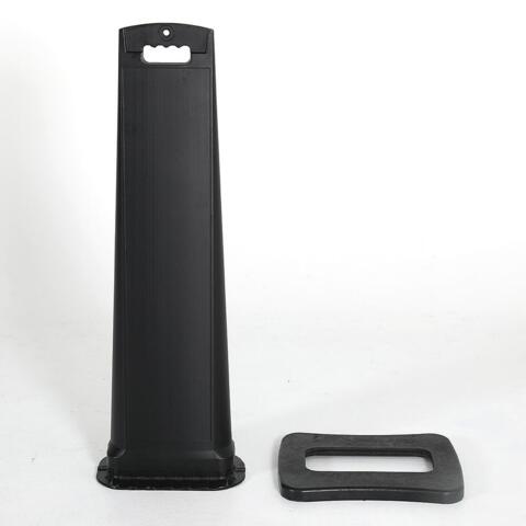 City Sign Plast, sort stander, dobbeltsidet
