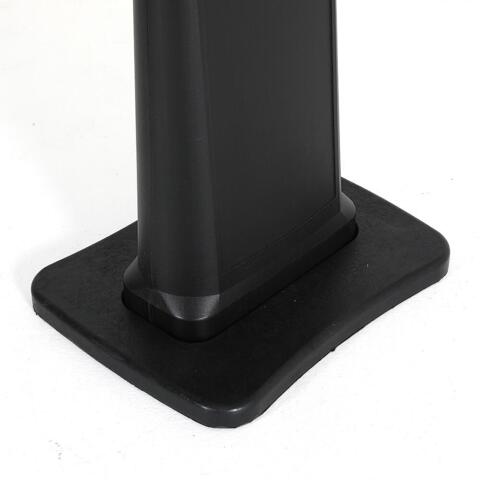 City Sign Plast, sort stander, dobbeltsidet