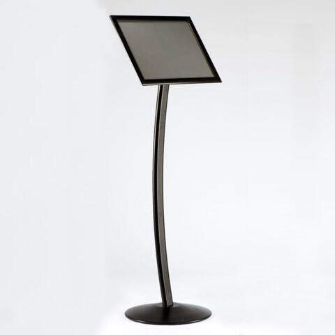 City Sign Plast, sort stander, dobbeltsidet