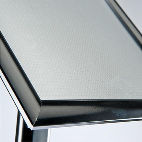 City Sign Plast, sort stander, dobbeltsidet