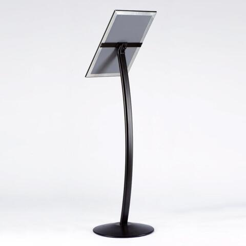 City Sign Plast, sort stander, dobbeltsidet