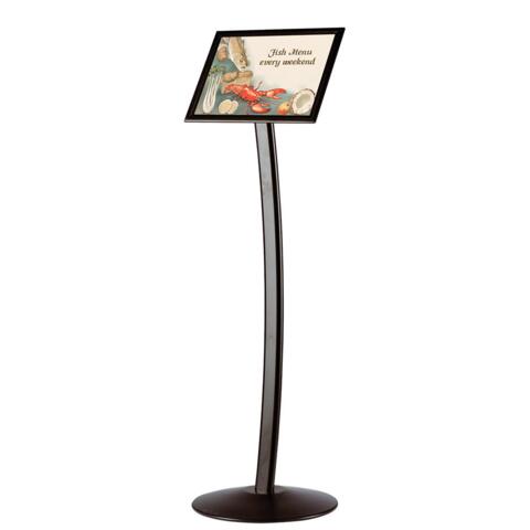City Sign Plast, sort stander, dobbeltsidet
