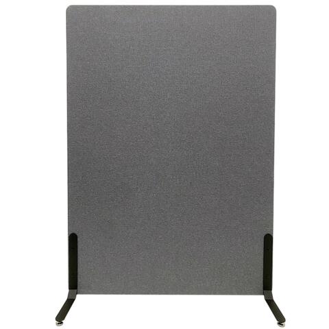 ZONE Acoustic Wall akustikvæg og rumdeler, mørkegrå, stofbeklædt, lydabsorberende, 136 x 100 x 4 cm