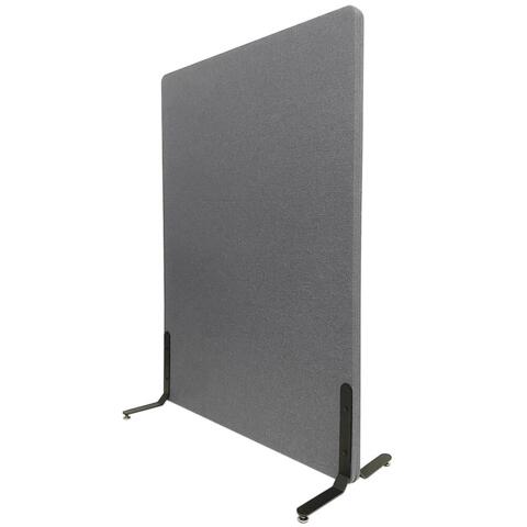 ZONE Acoustic Wall akustikvæg og rumdeler, mørkegrå, stofbeklædt, lydabsorberende, 136 x 100 x 4 cm