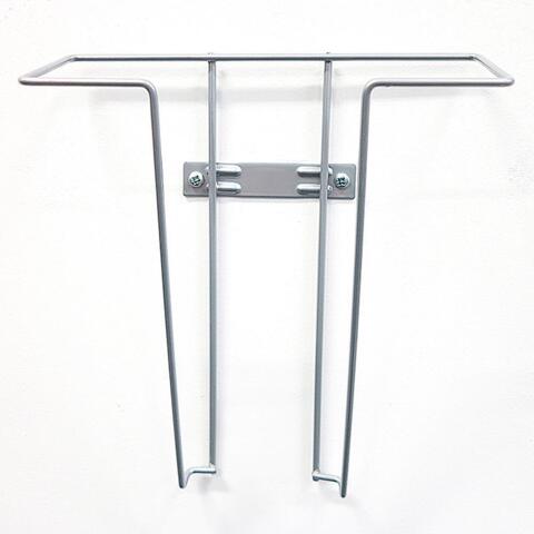 Brochureholder til væg, Wireholder Wall, A4, Sølv