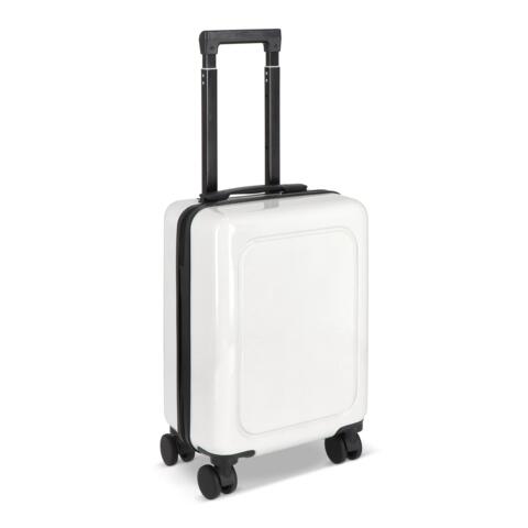 Trolley kabinekuffert 18", hvid med logo
