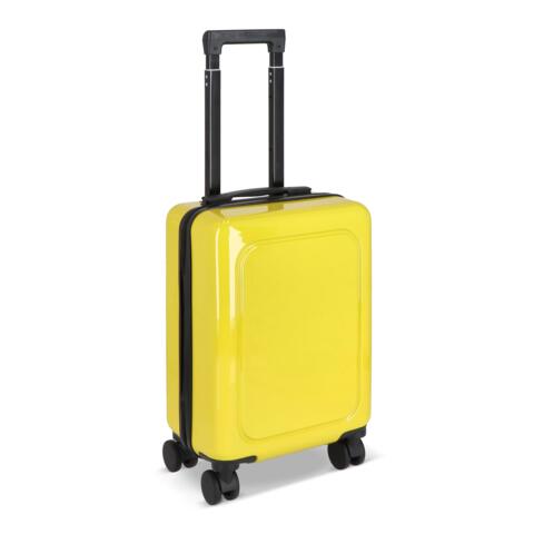 Trolley kabinekuffert 18", gul med logo