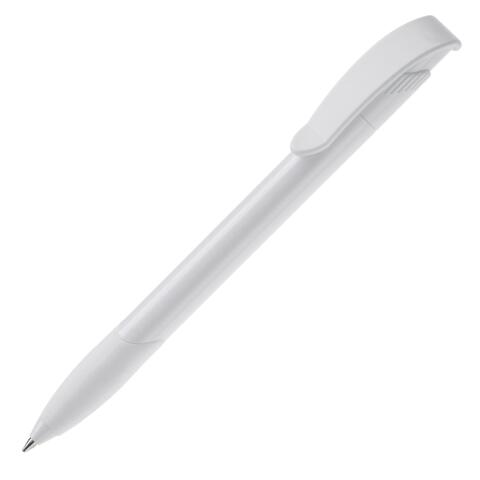 Apollopen med logotryk, hvid/hvid