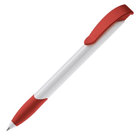 Apollopen med logotryk, hvid/rød