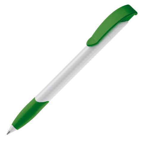 Apollopen med logotryk, hvid/grøn