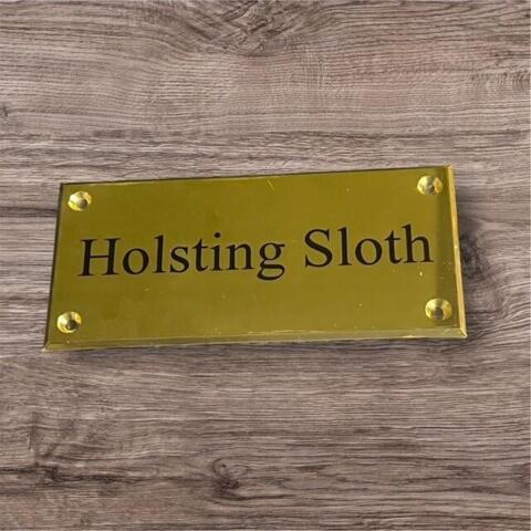 Messingnavneskilt UV-Printet