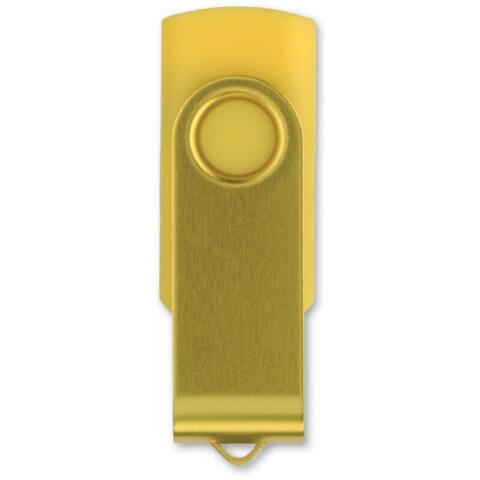 Denne 3.-generations USB-stik kan beskrives som 'Superspeed'. Lagringskapacitet: 16 GB. Dette USB-stik kan leveres i 12 forskellige farver - gul og lasergraveret logo.
