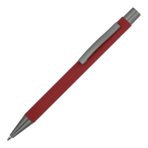 Bordeaux kuglepen i aluminium med elegant soft touch, solid metal clips og med lasergravet logo.