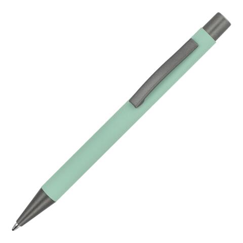 Mint kuglepen i aluminium med elegant soft touch, solid metal clips og med lasergravet logo.