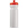 Klassisk hvid og orange lækfri drikkeflaske i BPA-.fri plast, 750 ml med trykt logo