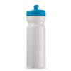 Klassisk gennemsigtig lækfri drikkeflaske i BPA-.fri plast, 750 ml med trykt logo