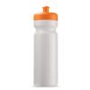 Klassisk gennemsigtig lækfri drikkeflaske i BPA-.fri plast, 750 ml med trykt logo