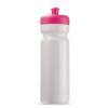 Klassisk gennemsigtig lækfri drikkeflaske i BPA-.fri plast, 750 ml med trykt logo