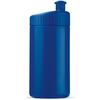 Klassisk blå lækfri drikkeflaske i BPA-.fri plast, 500 ml med trykt logo
