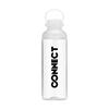 Elegant hvid vandflaske i klar Eastman Tritan™ af høj kvalitet, BPA-fri, miljøbevidst, bæredygtig og genanvendelig. Den store åbning gør det let at rengøre flasken. Med skruelåg i PP med lille, låsbar drikkeåbning. Med praktisk bærestrop. Lækfri. Vandflasken har en kapacitet på 600 ml og er med trykt logo