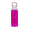Elegant pink vandflaske i klar Eastman Tritan™ af høj kvalitet, BPA-fri, miljøbevidst, bæredygtig og genanvendelig. Den store åbning gør det let at rengøre flasken. Med skruelåg i PP med lille, låsbar drikkeåbning. Med praktisk bærestrop. Lækfri. Vandflasken har en kapacitet på 600 ml og er med trykt logo