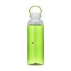 Elegant grøn vandflaske i klar Eastman Tritan™ af høj kvalitet, BPA-fri, miljøbevidst, bæredygtig og genanvendelig. Den store åbning gør det let at rengøre flasken. Med skruelåg i PP med lille, låsbar drikkeåbning. Med praktisk bærestrop. Lækfri. Vandflasken har en kapacitet på 600 ml og er med trykt logo
