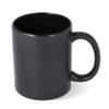 Sort krus med logotryk 350 ml.