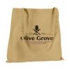 Beige mulepose med lange hanke