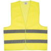 Billig Sikkerhedsvest, gul med logo