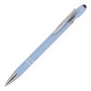 Metalpen med stylus-funktion for skærmbrug samt gummireret greb - med logo