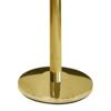 Afspærringsstander, 1 stk, metal, 3 m bånd, Guld stolpe, rødt bånd