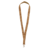 Keyhanger af kork med velcro-lukning og filtforing i nakken - med logotryk