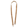Keyhanger af kork med velcro-lukning og filtforing i nakken - med logotryk