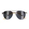 Bamboo leg aviator sunglasses inklusiv lasergravet logo