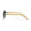 Bamboo leg aviator sunglasses inklusiv lasergravet logo