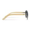 Bamboo leg aviator sunglasses inklusiv lasergravet logo
