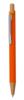 Ben metalkuglepen med lasergraveret logo, orange
