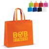 Taske af non-woven materiale 35x40 cm med bund - 16 cm bred, mange farver med tryk
