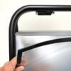 Frontplade PET med magnet, sort kant, B2 - 50 x 70 cm