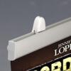 Plakatophæng, Poster Clamp Set, 25 mm aluminiumsprofil